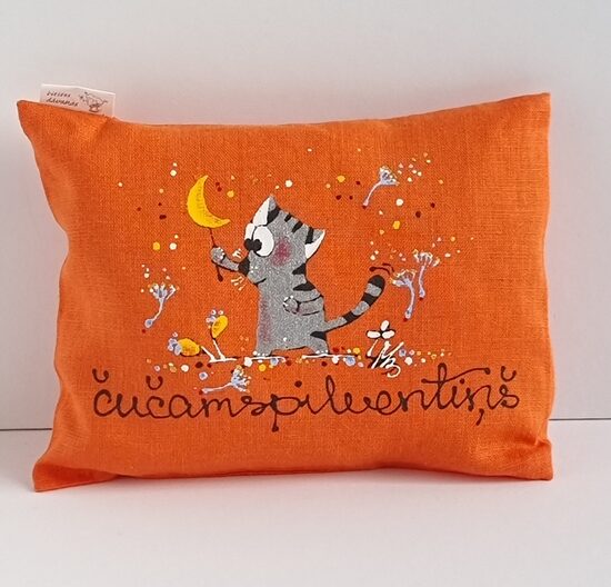 GRIĶU SPILVENS DRAUDZIŅŠ 5 KAĶĪTIS 17X22CM ORANŽS ČUČAMSPILVENTIŅŠ