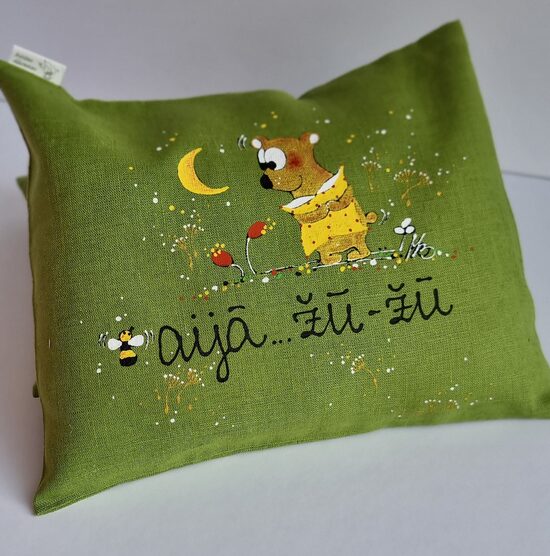 *1 BSP*  "AIJĀ, ŽŪ-ŽŪ" AR LĀCI ZAĻŠ  25X30 CM